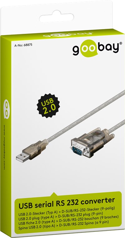 GOOBAY USB Serial RS 232 Converter Cable