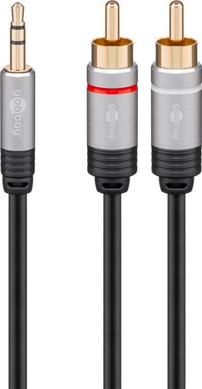 GOOBAY 3.5mm Jack to RCA Audio Adapter Cable