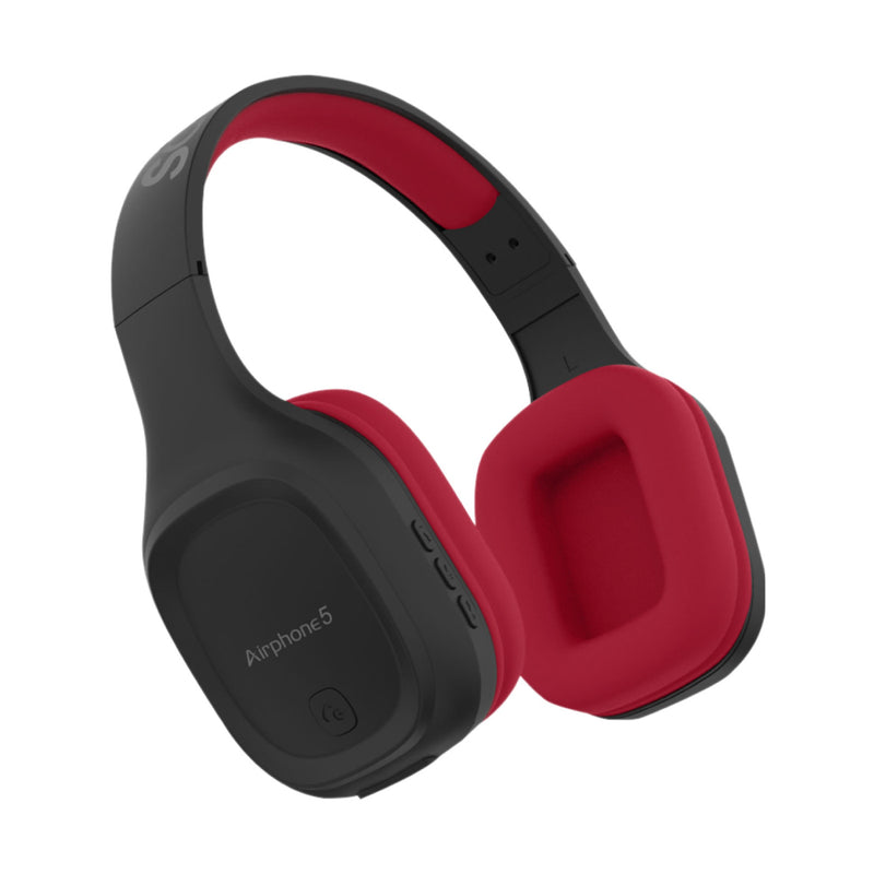 SonicGear Airphone 5 Bluetooth Headphones - Black/Maroon