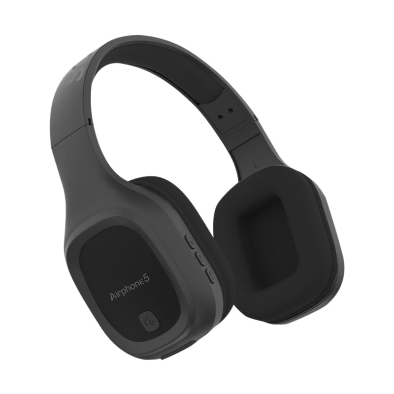 SonicGear Airphone 5 Bluetooth Headphones - Black/Gun Metal