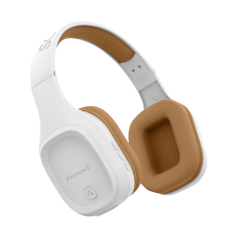 SonicGear Airphone 5 Bluetooth Headphones - White/Gold