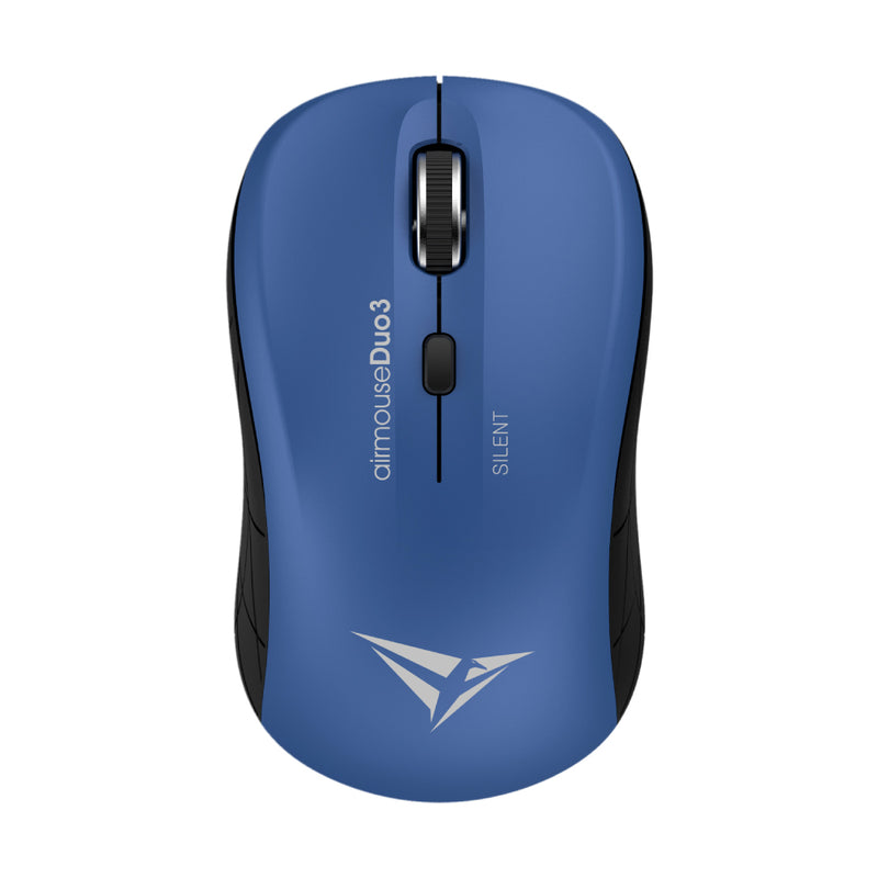 Alcatroz Airmouse Duo 3 Silent Wireless and Bluetooth Mouse - Black/Blue