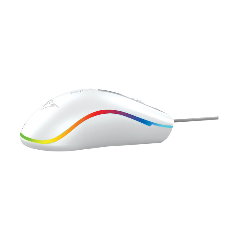 Alcatroz Asic 9 RGB FX Wired USB Mouse - White