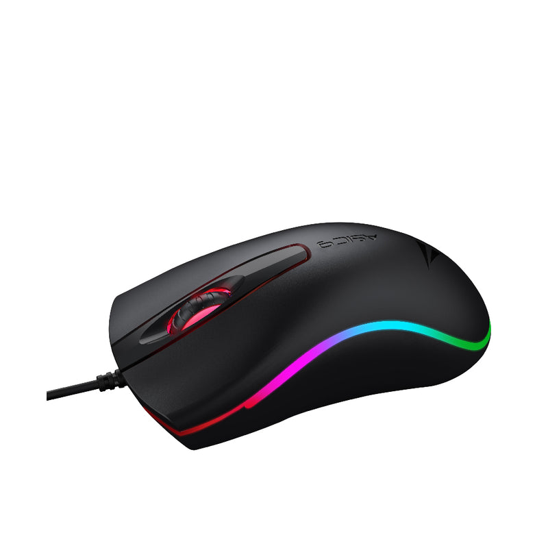 Alcatroz Asic 9 RGB FX Wired USB Mouse - Black