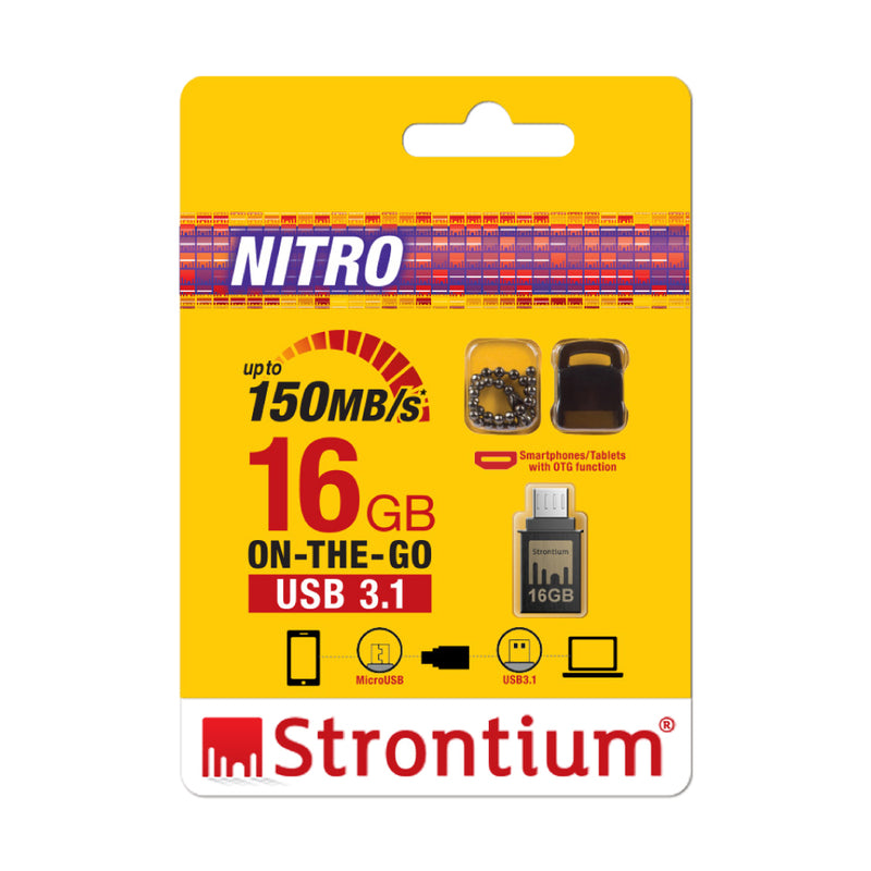 Strontium 16GB Nitro OTG USB 3.1 Flash Drive