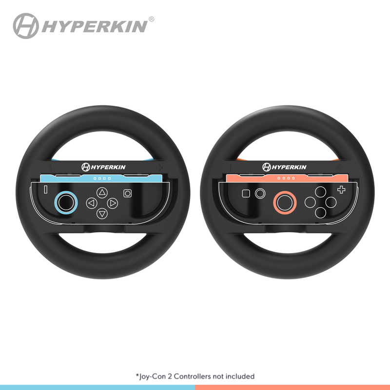 Hyperkin Racing Wheel Set for Nintendo Switch 2 Joy-Cons (2 Pack)