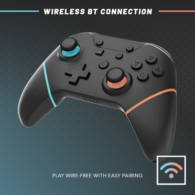 Armor3 NuChamp Wireless Switch Controller - Blue/Orange