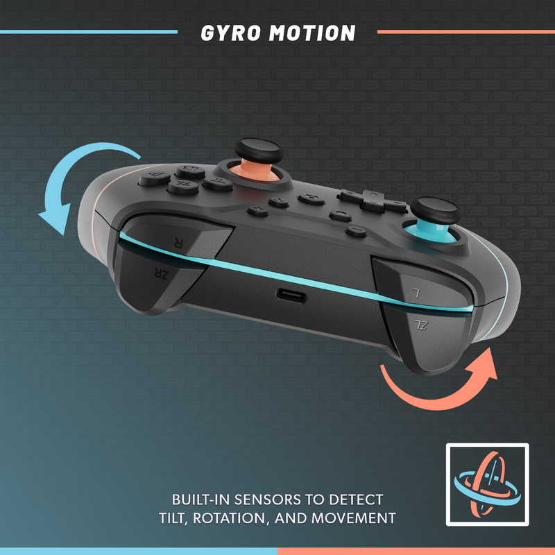 Armor3 NuChamp Wireless Switch Controller - Blue/Orange