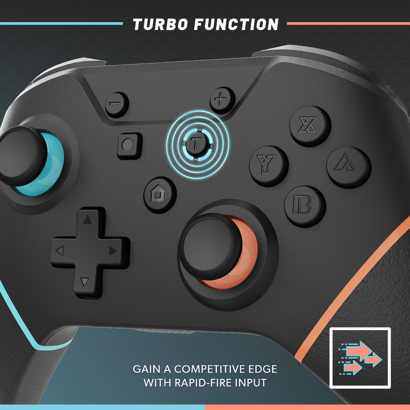 Armor3 NuChamp Wireless Switch Controller - Blue/Orange