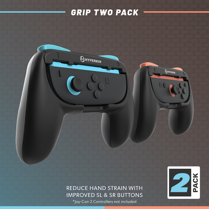 Hyperkin Pro Handle Attachment Set for Nintendo Switch 2 Joy-Cons (2 Pack)