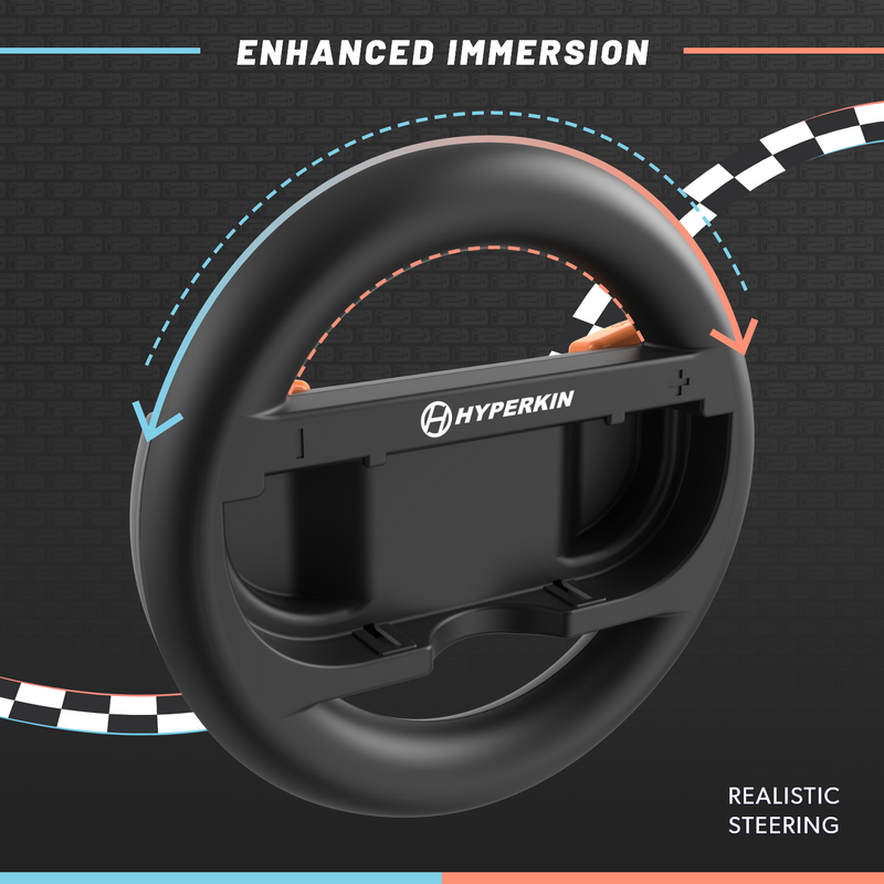 Hyperkin Racing Wheel Set for Nintendo Switch 2 Joy-Cons (2 Pack)