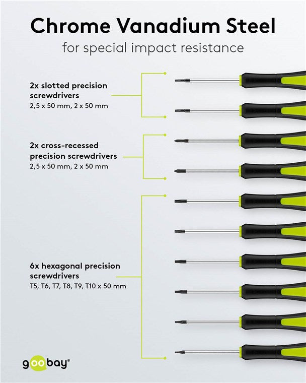 Goobay 58-Piece Precision Screwdriver Case