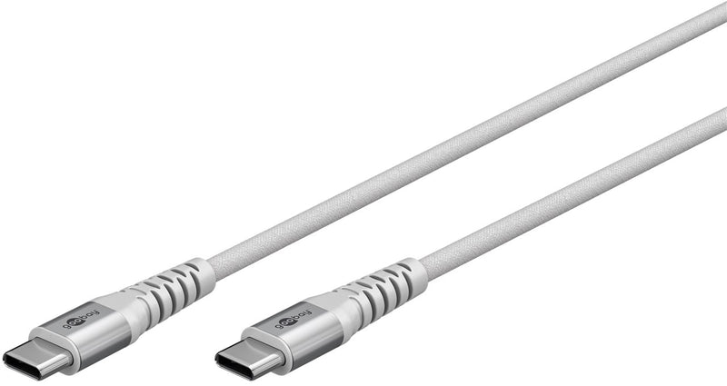 Goobay USB-C Supersoft Textile 1m Cable with Metal Plugs