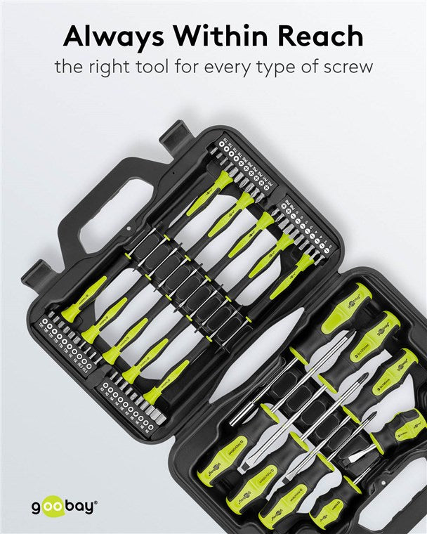 Goobay 58-Piece Precision Screwdriver Case