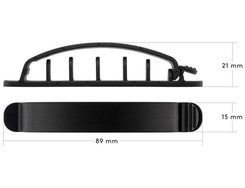 Goobay Cable Management Clip Set 6-Piece Set - Black