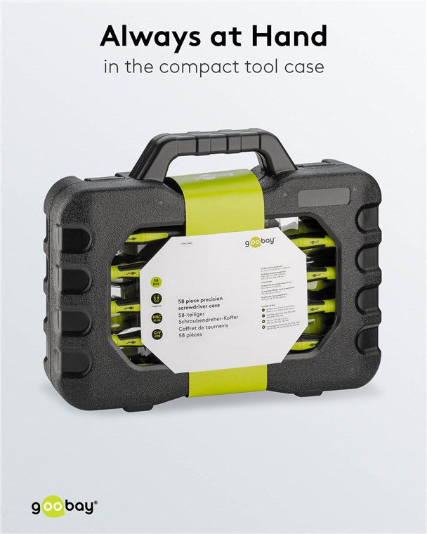 Goobay 58-Piece Precision Screwdriver Case