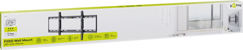 Goobay TV wall mount Basic FIXED (XL) 43" to 100"