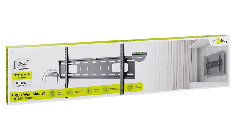 Goobay TV Wall Mount Pro FIXED (L) for TV Sets from 37" to 70" up to 50 kg