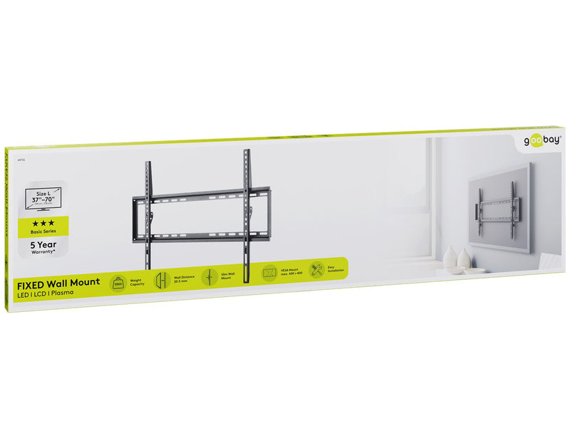 Goobay TV wall mount Basic FIXED (L) for TVs from 37" to 70"
