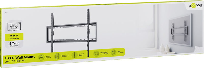 Goobay TV wall mount Basic FIXED (L) for TVs from 37" to 70"