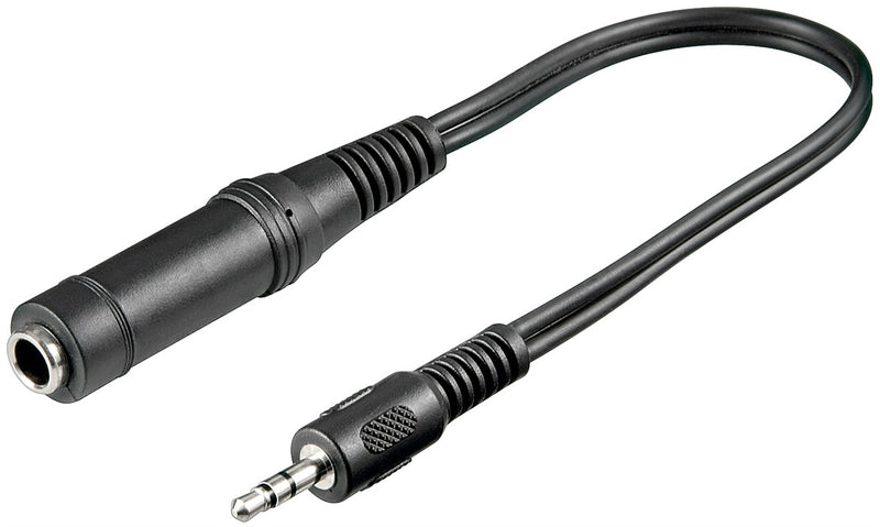 Goobay 3.5 mm Male to 6.35 mm Female Headphone Adapter