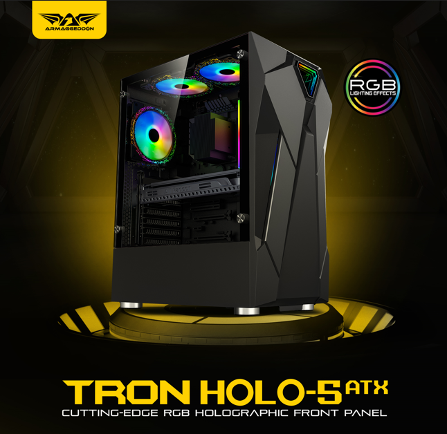 Armaggeddon Tron Holo-5 ATX Gaming Case