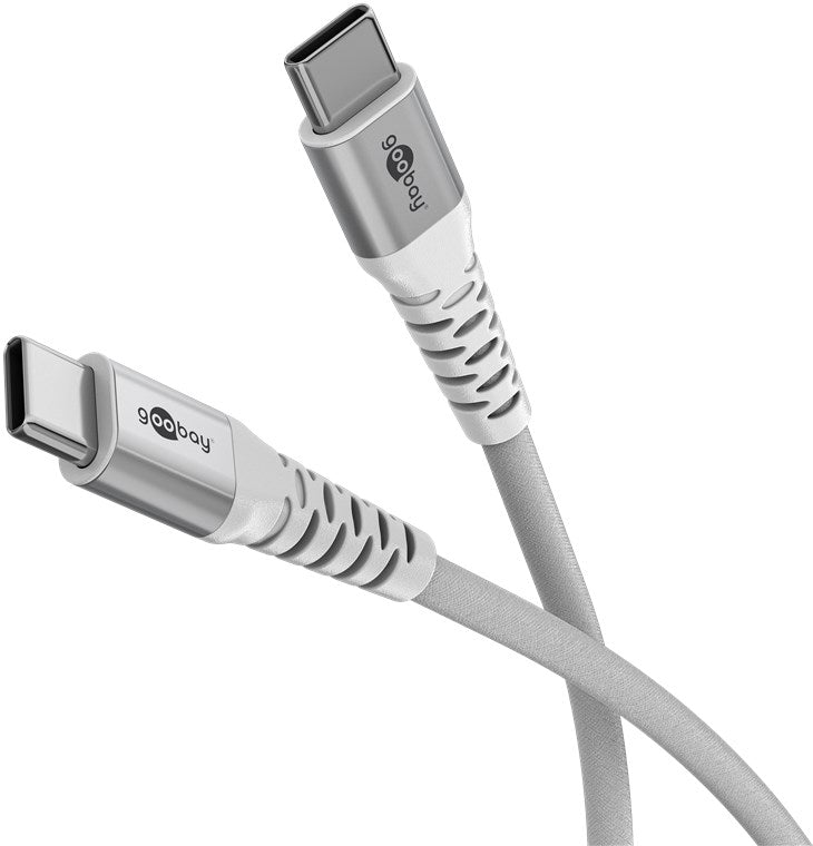 Goobay USB-C Supersoft Textile 1m Cable with Metal Plugs