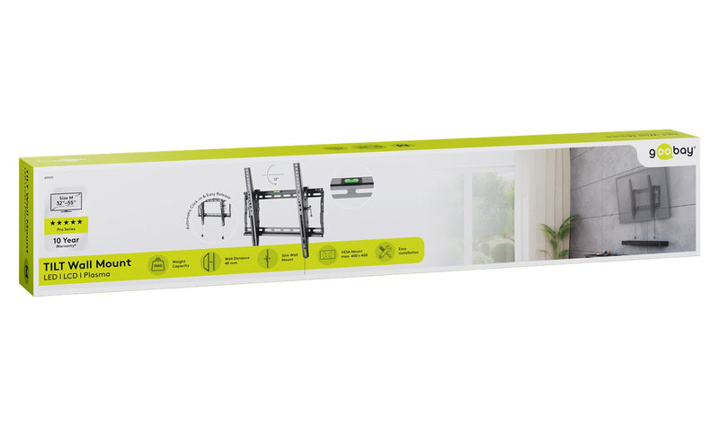 Goobay TV Wall Mount Pro TILT (M) for TVs from 32" to 55" to 70 kg