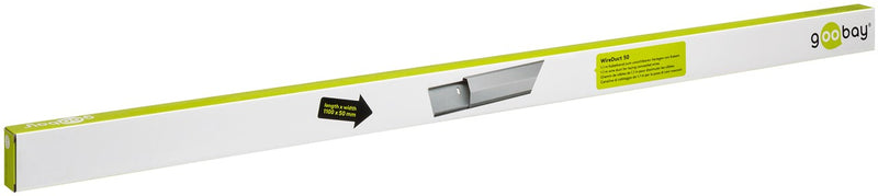 Goobay Half-Round Aluminium 50mm 1.1m Cable Duct - Silver