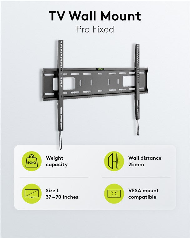 Goobay TV Wall Mount Pro FIXED (L) for TV Sets from 37" to 70" up to 50 kg