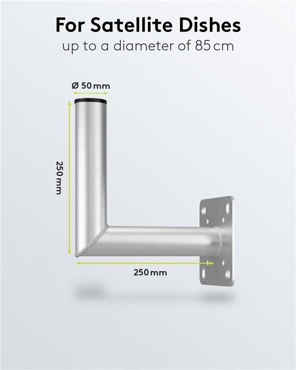 Goobay Aluminium Satellite Dish Wall Mount
