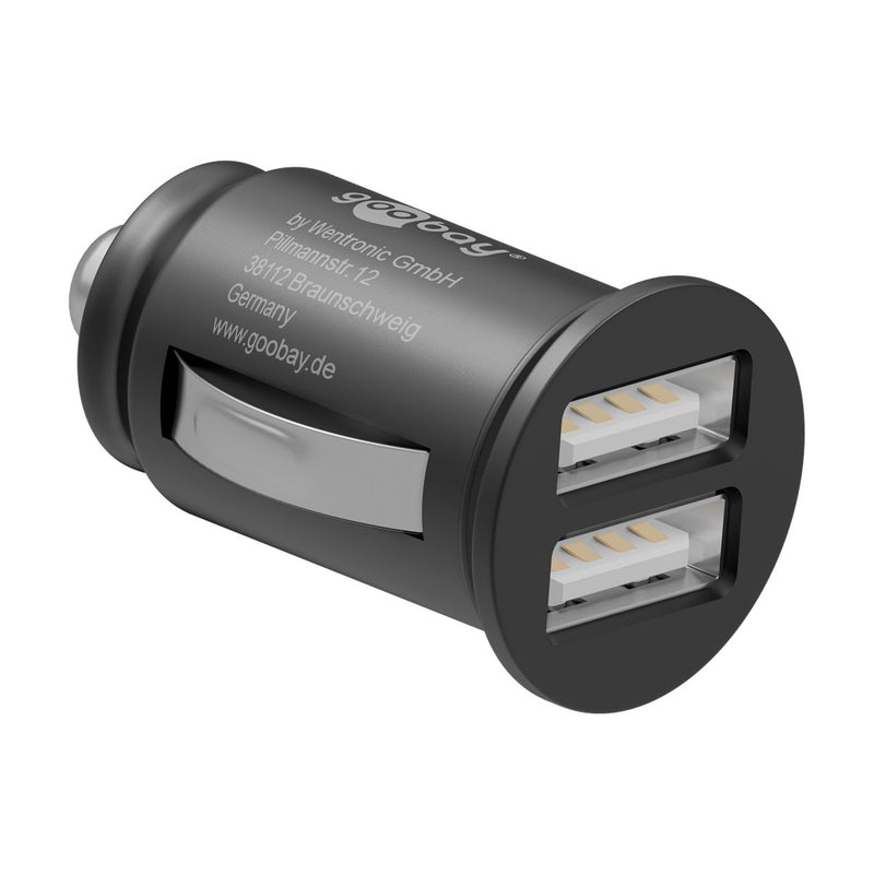 Goobay Dual-USB 12W Car Charger