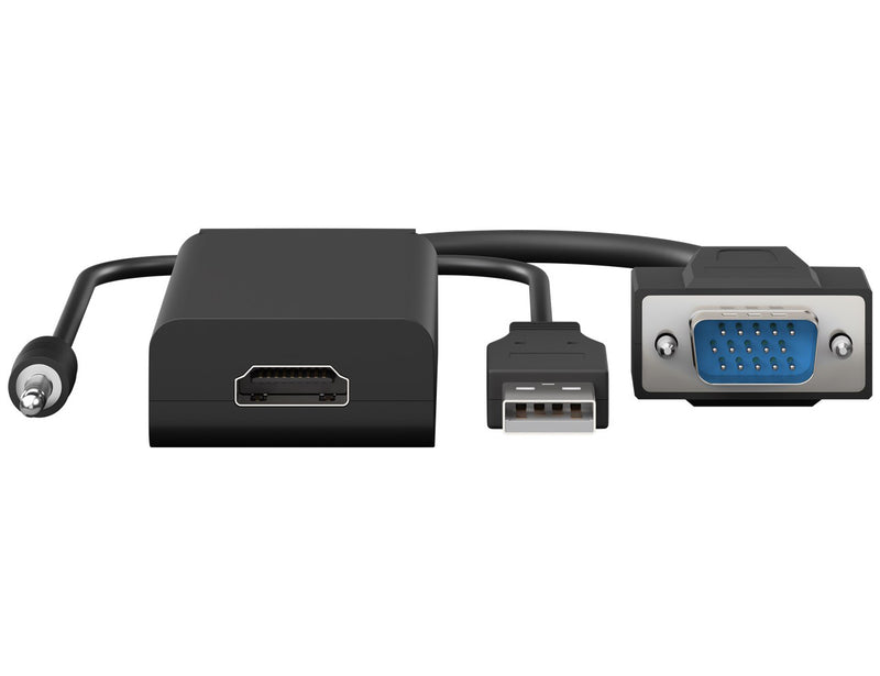 Goobay VGA to HDMI Converter with 3.5 mm Jack Audio