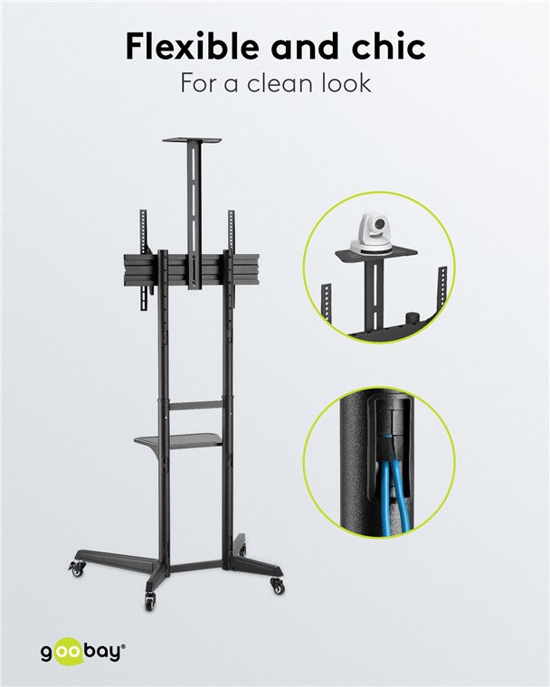 Goobay TV Presentation Stand Pro (Size L) for TVs and monitors between 37" and 70"