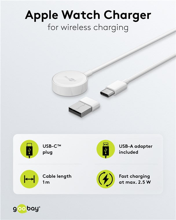 Goobay Wireless Charger for Apple Watch