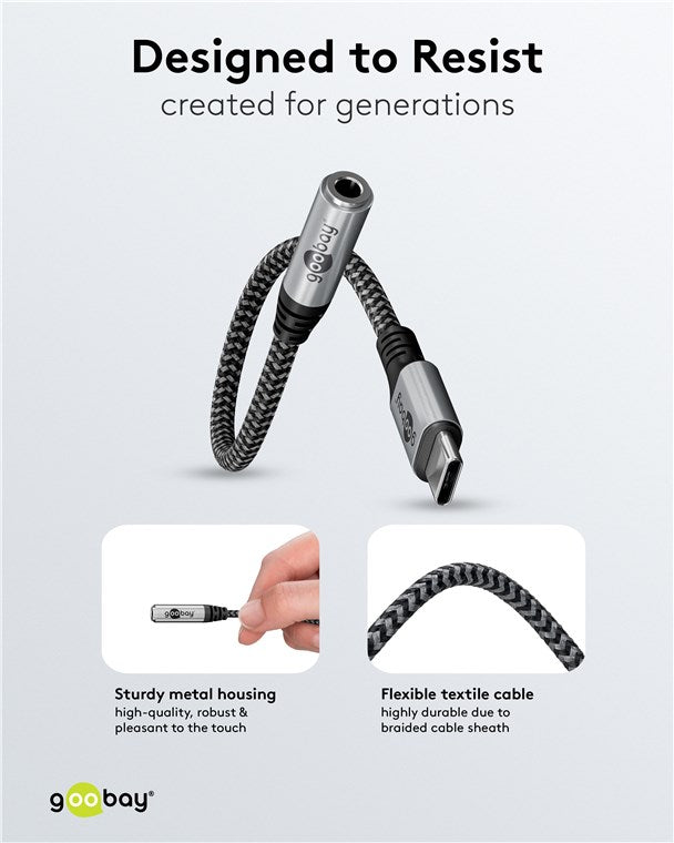 Goobay USB-C to Audio Jack 3.5mm Cable