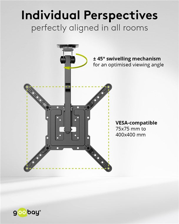 Goobay Ceiling TV Mount Basic TV Mount for TVs from 23" to 55"