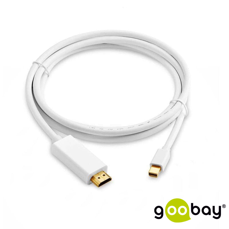Goobay Mini DisplayPort to HDMI Adapter Gold-Plated Cable