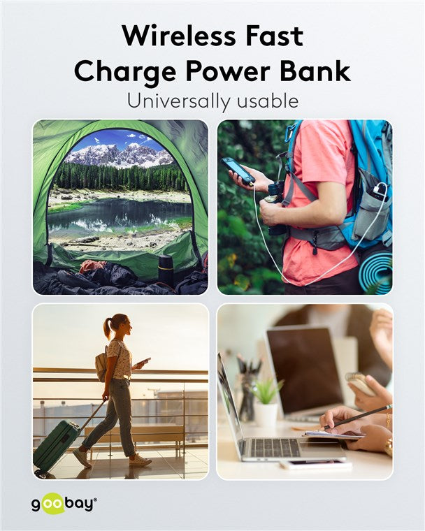GOOBAY Wireless Fast Charge Power Bank