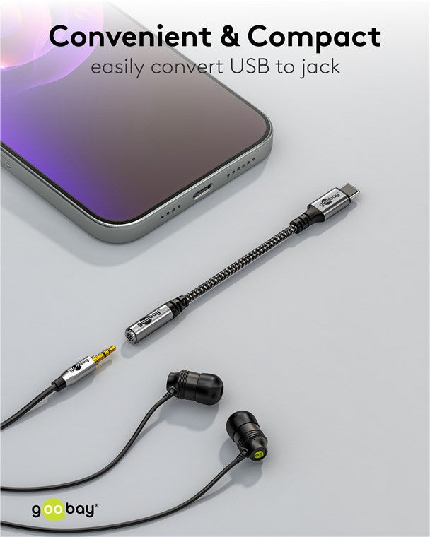 Goobay USB-C to Audio Jack 3.5mm Cable