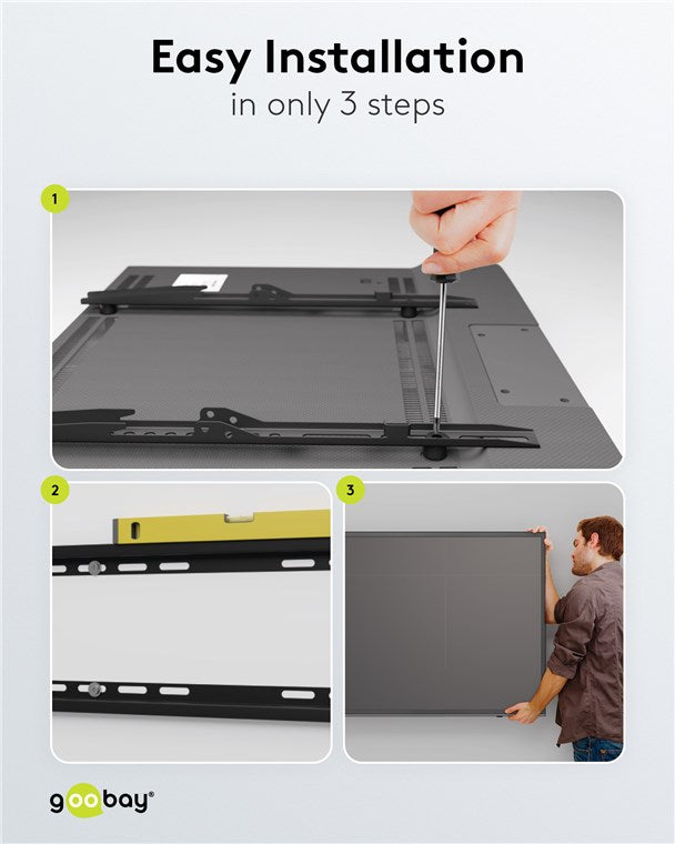 Goobay TV wall mount Basic FIXED (L) for TVs from 37" to 70"