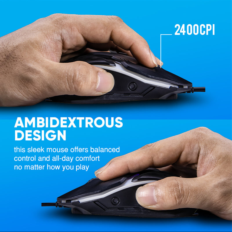 Alcatroz X-Craft Basecamp 4-in-1 Wired Gaming Combo