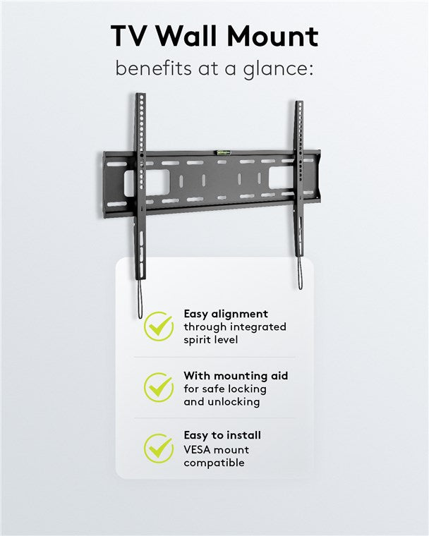 Goobay TV Wall Mount Pro FIXED (L) for TV Sets from 37" to 70" up to 50 kg