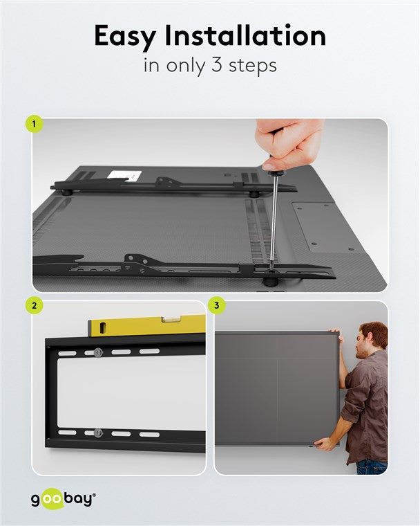 Goobay TV Wall Mount Basic FIXED (M) for TVs from 32" to 55"
