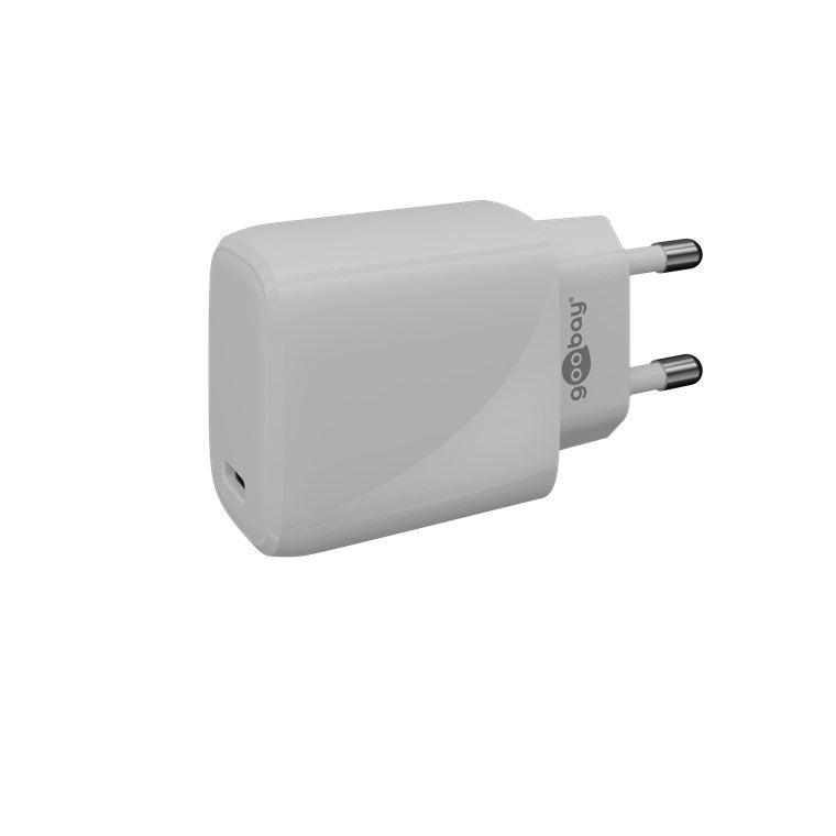 Goobay USB-C Power Delivery (PD) 20w Fast Charger - White