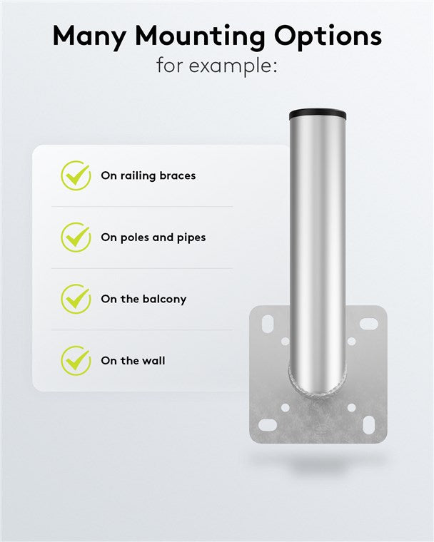 Goobay Aluminium Satellite Dish Wall Mount