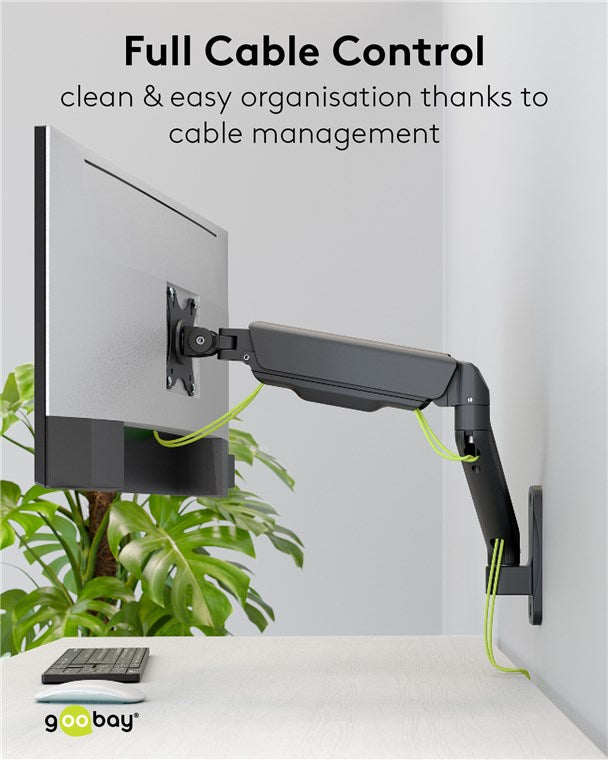 Goobay Single Monitor Wall Mount from 17" to 32"