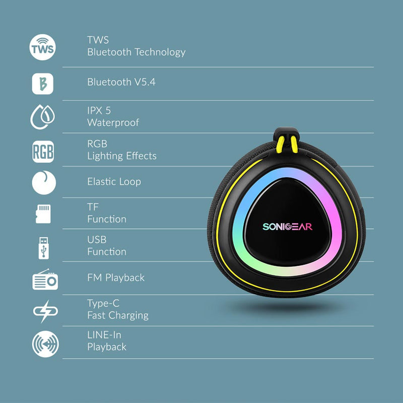 SonicGear SonicGo! Boom 6 Portable Bluetooth Speaker