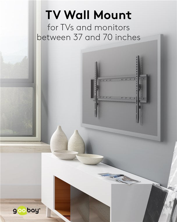 Goobay TV wall mount Basic FIXED (L) for TVs from 37" to 70"