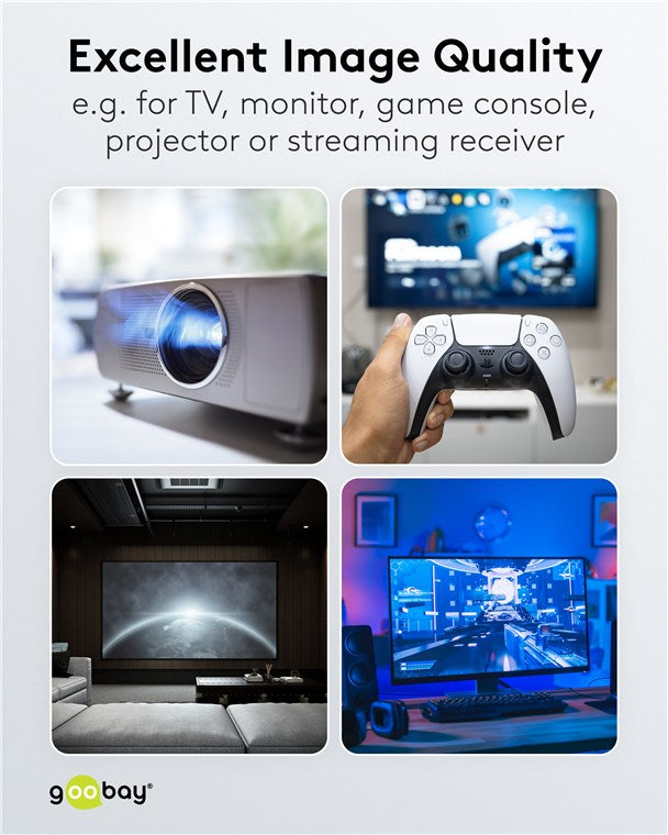 Goobay Optical Hybrid HDMI (AOC) Cable with Ethernet (4K@60Hz)
